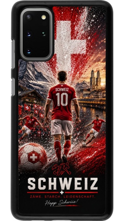 Samsung Galaxy S20+ Case Hülle - Fussball Schweiz splash 2026