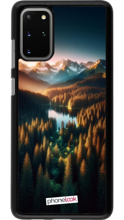 Samsung Galaxy S20+ Case Hülle - Sonnenuntergang Waldsee