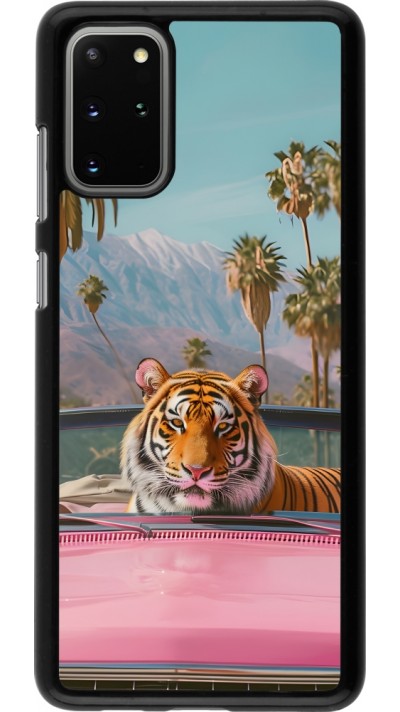 Coque Samsung Galaxy S20+ - Tigre voiture rose