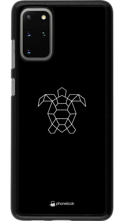 Coque Samsung Galaxy S20+ - Turtles lines on black