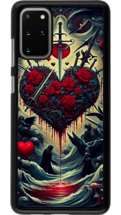 Samsung Galaxy S20+ Case Hülle - Dunkle Liebe Herz Blut