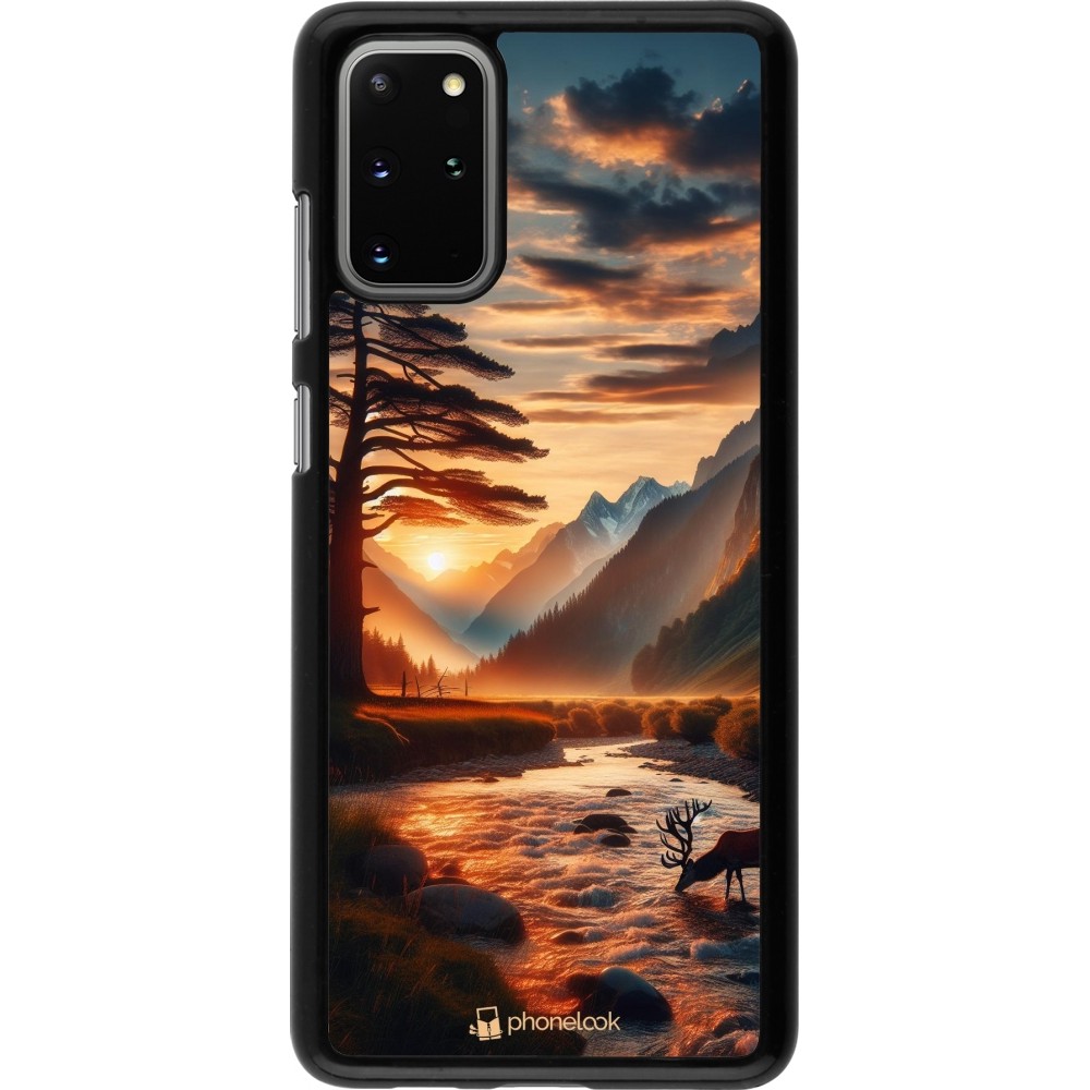 Samsung Galaxy S20+ Case Hülle - Tal Sonnenuntergang Hirsch Baum