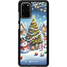 Samsung Galaxy S20+ Case Hülle - Weihnachten 2023 Schneemann und Tannenbaum