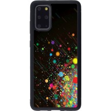 Coque Samsung Galaxy S20+ - Silicone rigide noir Abstract bubule lines
