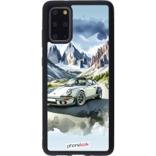 Samsung Galaxy S20+ Case Hülle - Silikon schwarz Porsche 911 Berg Aquarell