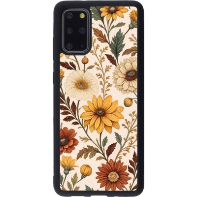 Samsung Galaxy S20+ Case Hülle - Silikon schwarz Autumn 25 Flower pattern