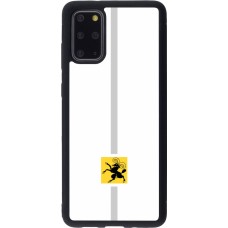 Coque Samsung Galaxy S20+ - Silicone rigide noir Canton SH blanc