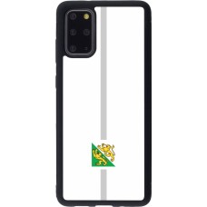 Coque Samsung Galaxy S20+ - Silicone rigide noir Canton TG blanc