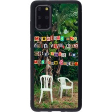 Samsung Galaxy S20+ Case Hülle - Silikon schwarz Chairs DTMF
