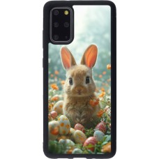 Coque Samsung Galaxy S20+ - Silicone rigide noir Easter 2026 Rabbit in the garden