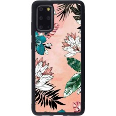 Samsung Galaxy S20+ Case Hülle - Silikon schwarz Flowers Artprint