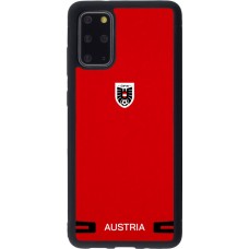 Coque Samsung Galaxy S20+ - Silicone rigide noir Maillot de football Autriche 2026 personnalisable