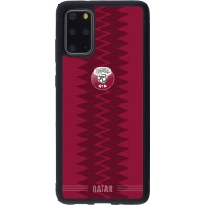 Coque Samsung Galaxy S20+ - Silicone rigide noir Maillot de football Qatar 2026 personnalisable