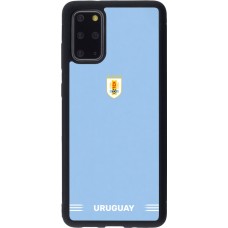 Coque Samsung Galaxy S20+ - Silicone rigide noir Maillot de football Uruguay 2026 personnalisable