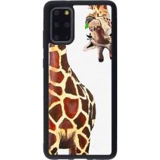 Coque Samsung Galaxy S20+ - Silicone rigide noir Giraffe Fit