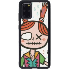 Samsung Galaxy S20+ Case Hülle - Silikon schwarz Little Girl Sketch