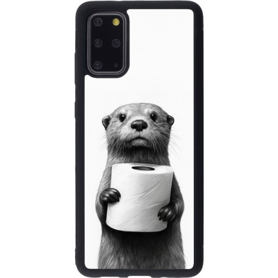 Samsung Galaxy S20+ Case Hülle - Silikon schwarz Otter Toilettenpapier