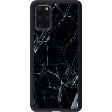 Coque Samsung Galaxy S20+ - Silicone rigide noir Marble Black 01