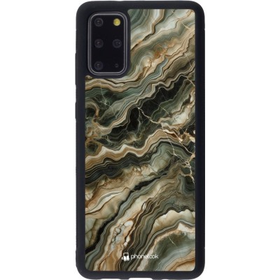 Samsung Galaxy S20+ Case Hülle - Silikon schwarz Oliv Marmor
