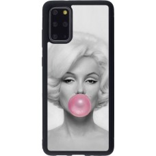 Coque Samsung Galaxy S20+ - Silicone rigide noir Marilyn Bubble