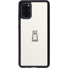 Samsung Galaxy S20+ Case Hülle - Silikon schwarz Minimal Häschen Süße