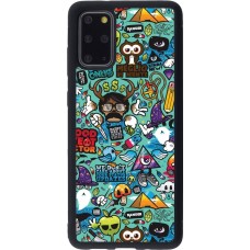Samsung Galaxy S20+ Case Hülle - Silikon schwarz Mixed Cartoons Turquoise