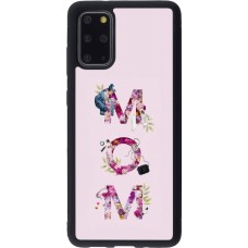 Coque Samsung Galaxy S20+ - Silicone rigide noir Mom 2024 girly mom