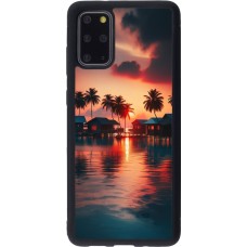 Samsung Galaxy S20+ Case Hülle - Silikon schwarz Paradies Malediven