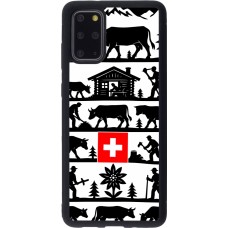 Coque Samsung Galaxy S20+ - Silicone rigide noir Poya Suisse 1