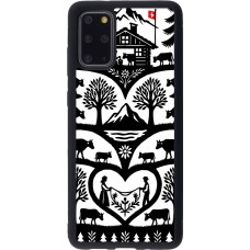 Coque Samsung Galaxy S20+ - Silicone rigide noir Poya Suisse 2