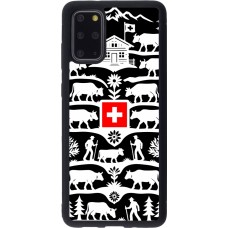 Coque Samsung Galaxy S20+ - Silicone rigide noir Poya Suisse 3 noir