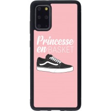 Coque Samsung Galaxy S20+ - Silicone rigide noir princesse en basket