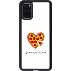 Coque Samsung Galaxy S20+ - Silicone rigide noir Saint Valentines Day 26 You have my pizza heart