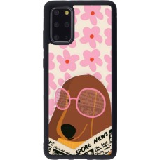 Samsung Galaxy S20+ Case Hülle - Silikon schwarz Dog with newspaper Spring 2026