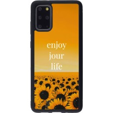 Coque Samsung Galaxy S20+ - Silicone rigide noir Summer 2025 Enjoy your life