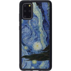 Samsung Galaxy S20+ Case Hülle - Silikon schwarz Kunstbild - Sternennacht - Van Gogh