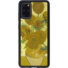 Coque Samsung Galaxy S20+ - Silicone rigide noir Tableau art - Les Tournesols - Van Gogh