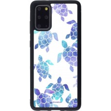 Coque Samsung Galaxy S20+ - Silicone rigide noir Turtles pattern watercolor