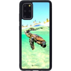 Coque Samsung Galaxy S20+ - Silicone rigide noir Turtle Underwater