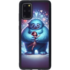 Coque Samsung Galaxy S20+ - Silicone rigide noir Valentine 2024 Fluffy Love