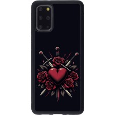 Coque Samsung Galaxy S20+ - Silicone rigide noir Valentine 2024 gothic love