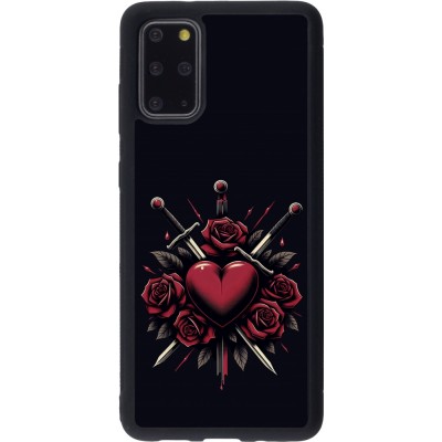 Coque Samsung Galaxy S20+ - Silicone rigide noir Valentine 2024 gothic love