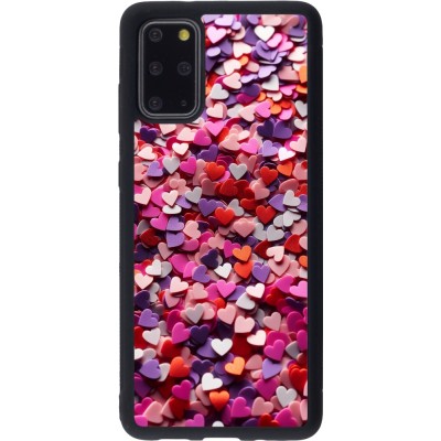 Coque Samsung Galaxy S20+ - Silicone rigide noir Valentine 2025 Confetti
