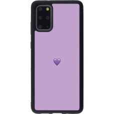 Samsung Galaxy S20+ Case Hülle - Silikon schwarz Valentine 2023 purpule single heart