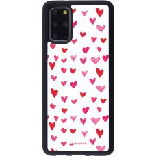Coque Samsung Galaxy S20+ - Silicone rigide noir Valentine 2022 Many pink hearts