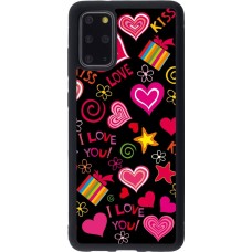Samsung Galaxy S20+ Case Hülle - Silikon schwarz Valentine 2023 love symbols