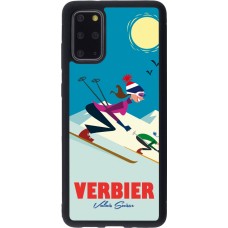 Samsung Galaxy S20+ Case Hülle - Silikon schwarz Verbier Ski Downhill