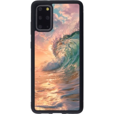 Coque Samsung Galaxy S20+ - Silicone rigide noir Wave Sunset