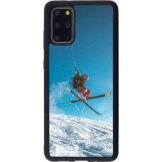 Coque Samsung Galaxy S20+ - Silicone rigide noir Winter 22 Ski Jump