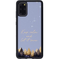 Coque Samsung Galaxy S20+ - Silicone rigide noir Winter 25 Winter illustration of trees